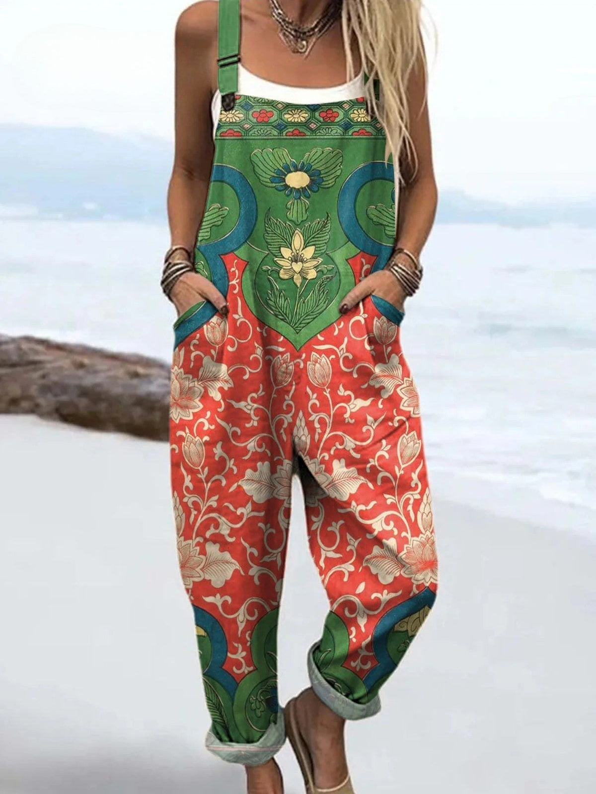 Sanne™ | Gartenblüte Boho-Overalls