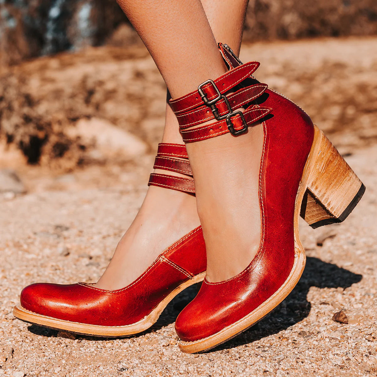 Ginevra™ | Mehrfachriemchen-Pumps mit dicker Sohle