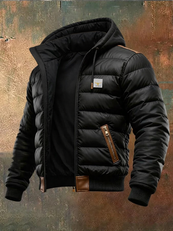 Jason | Schwarze Gepolsterte Jacke